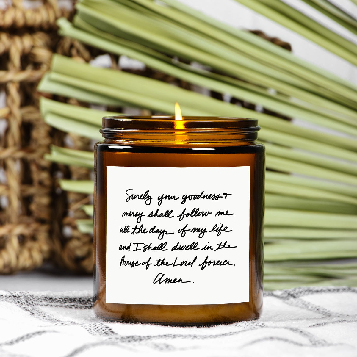 Psalm 23:6 – 9 oz. Christian Candle