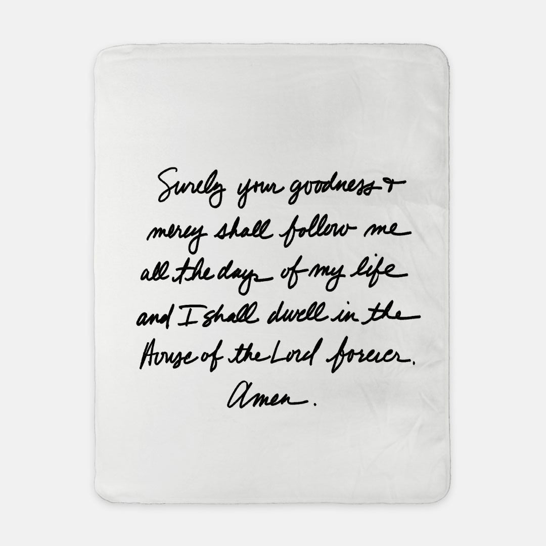 Psalm 23 Sherpa Blanket - 50" x 60"