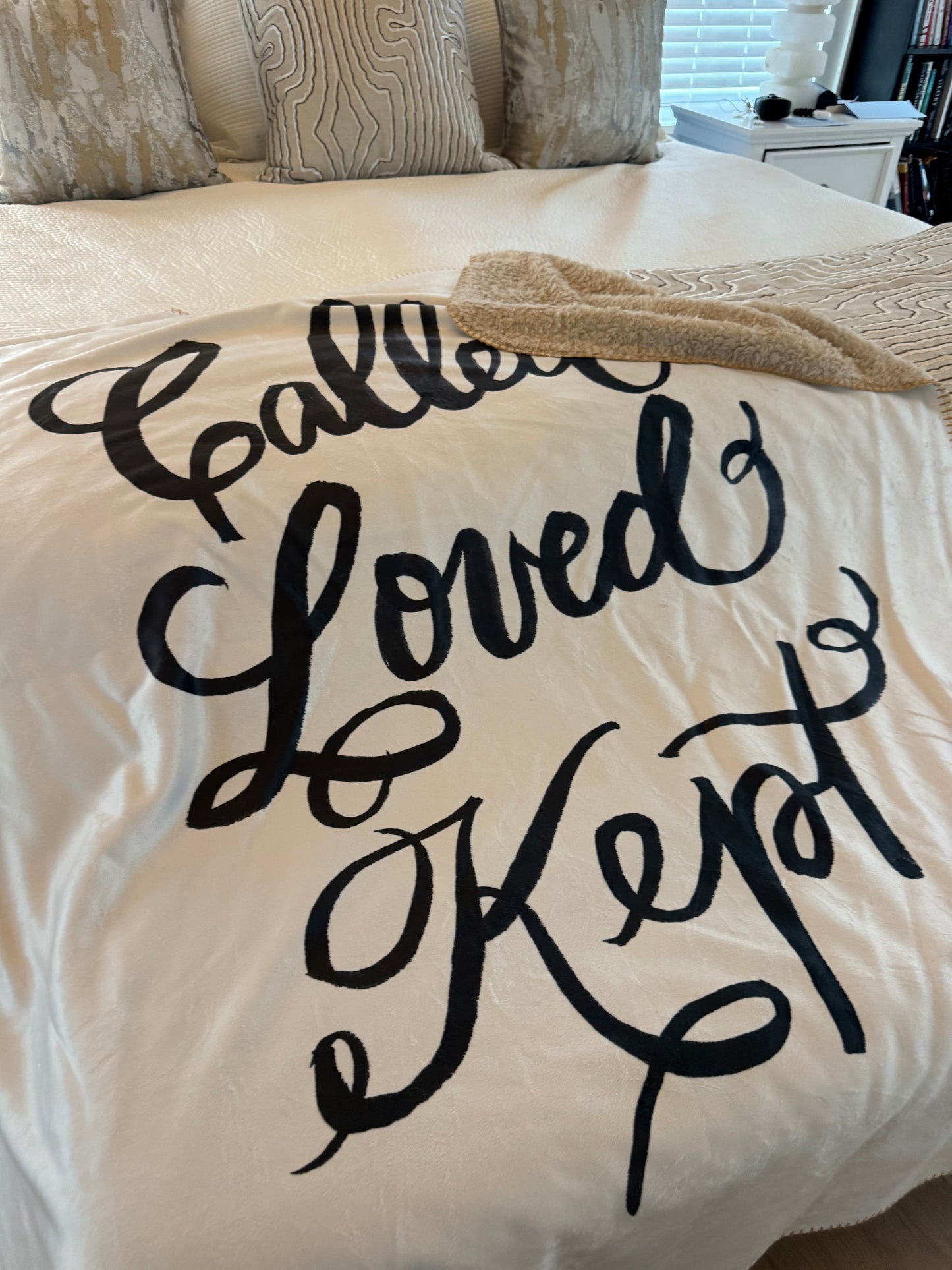 Sherpa Blanket - Called, Loved, Kept 50" x 60"