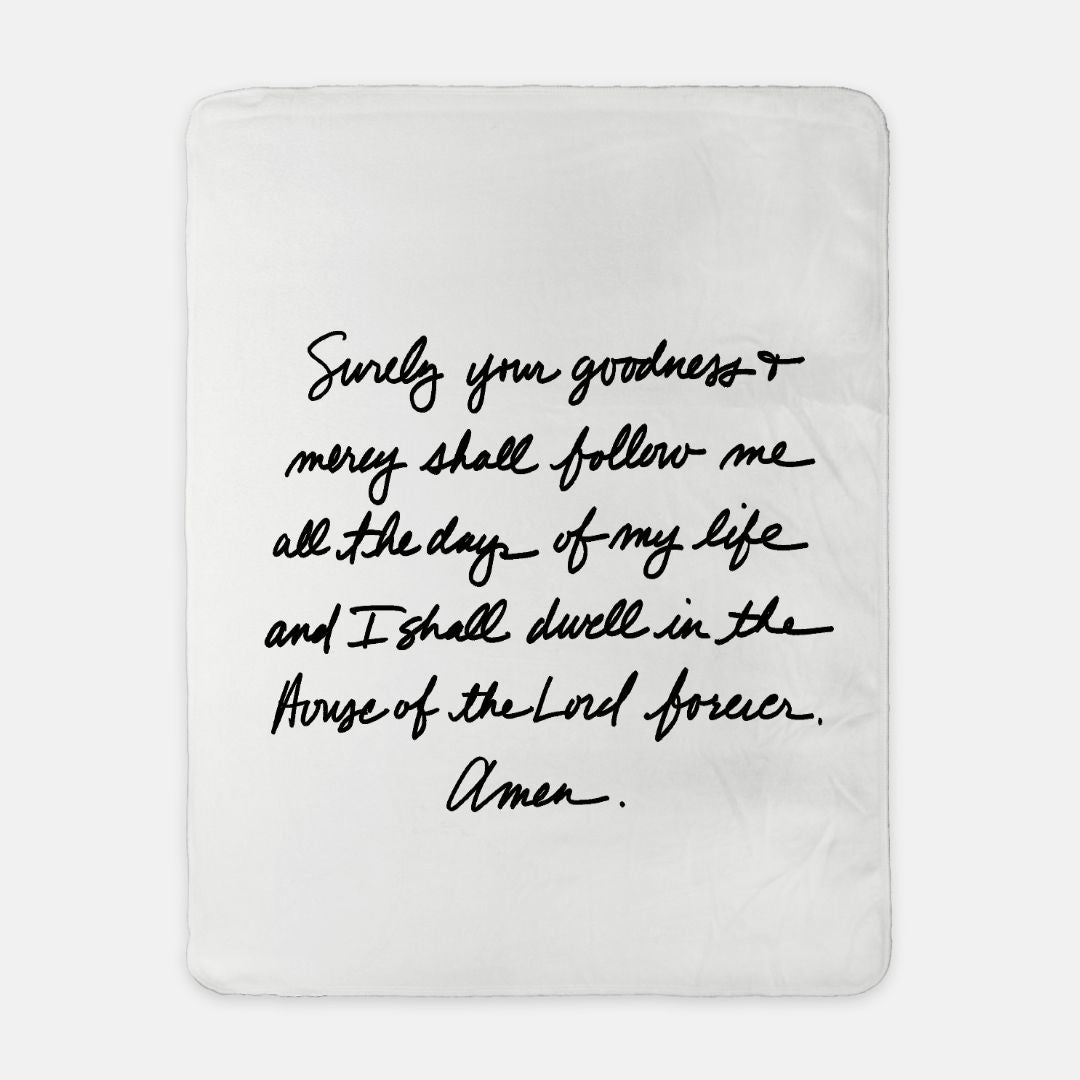 Psalm 23 Sherpa Blanket - 50" x 60"