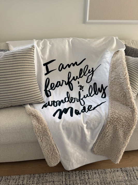 Fearfully & Wonderfully Made-Sherpa Blanket