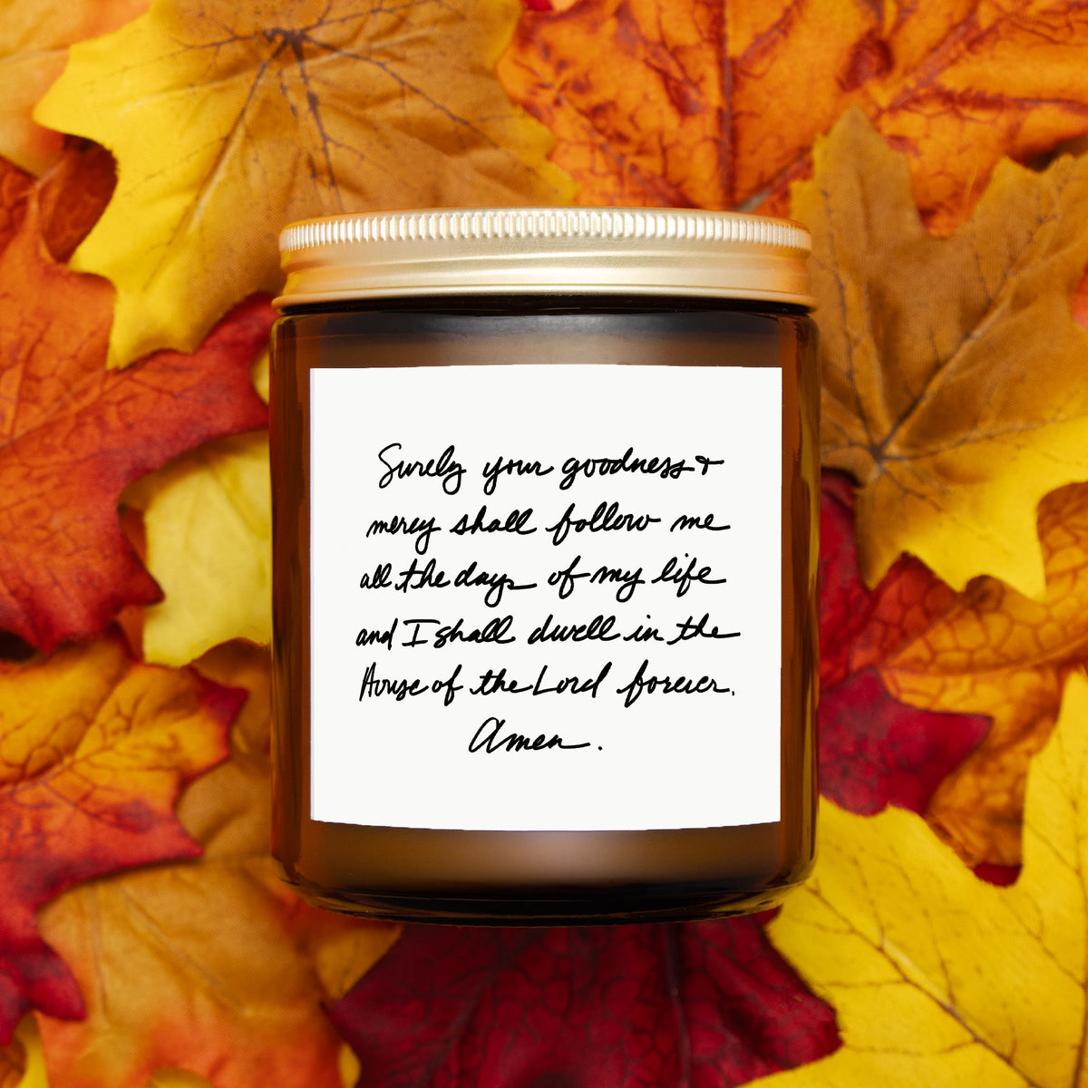 Psalm 23:6 – 9 oz. Christian Candle