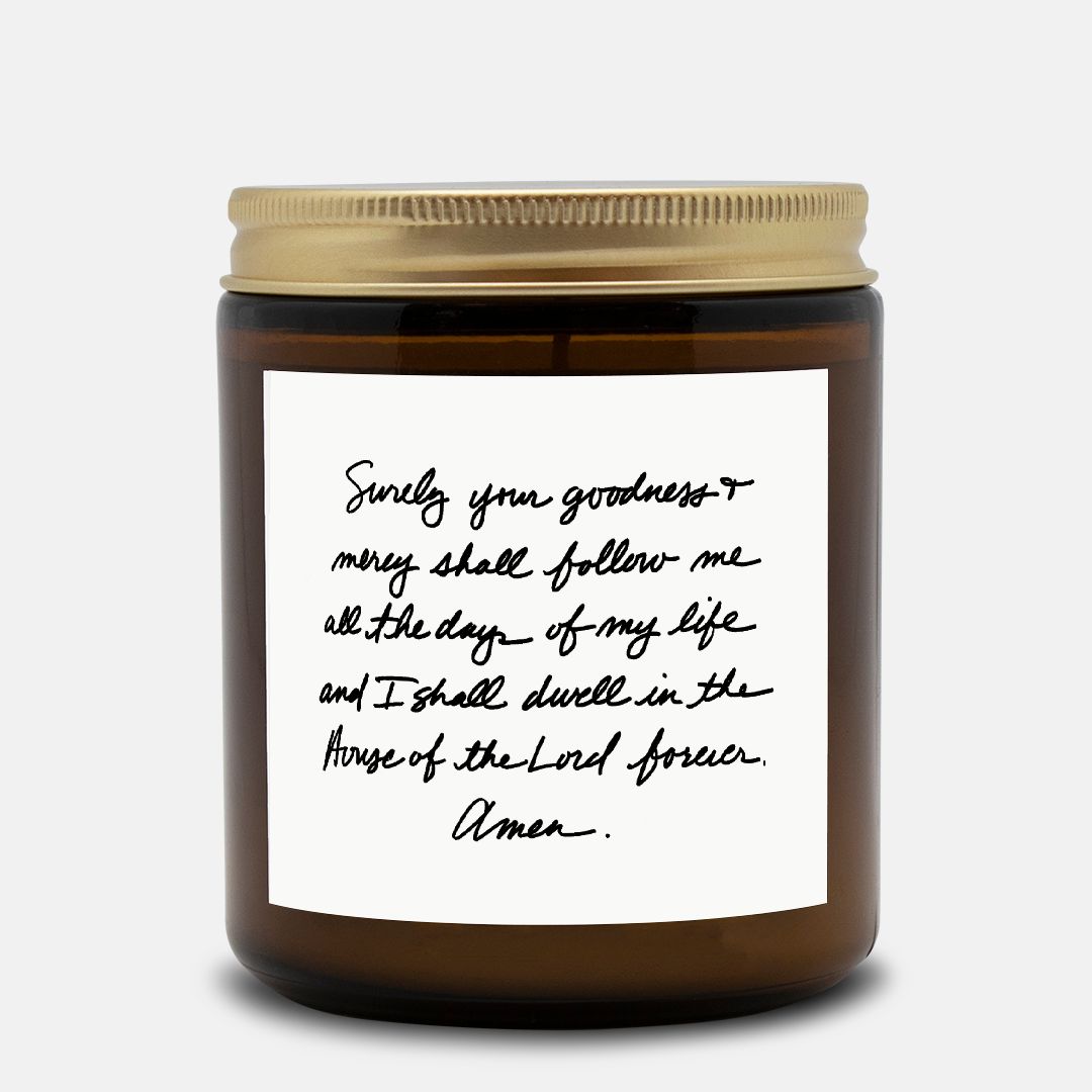 Psalm 23:6 – 9 oz. Christian Candle