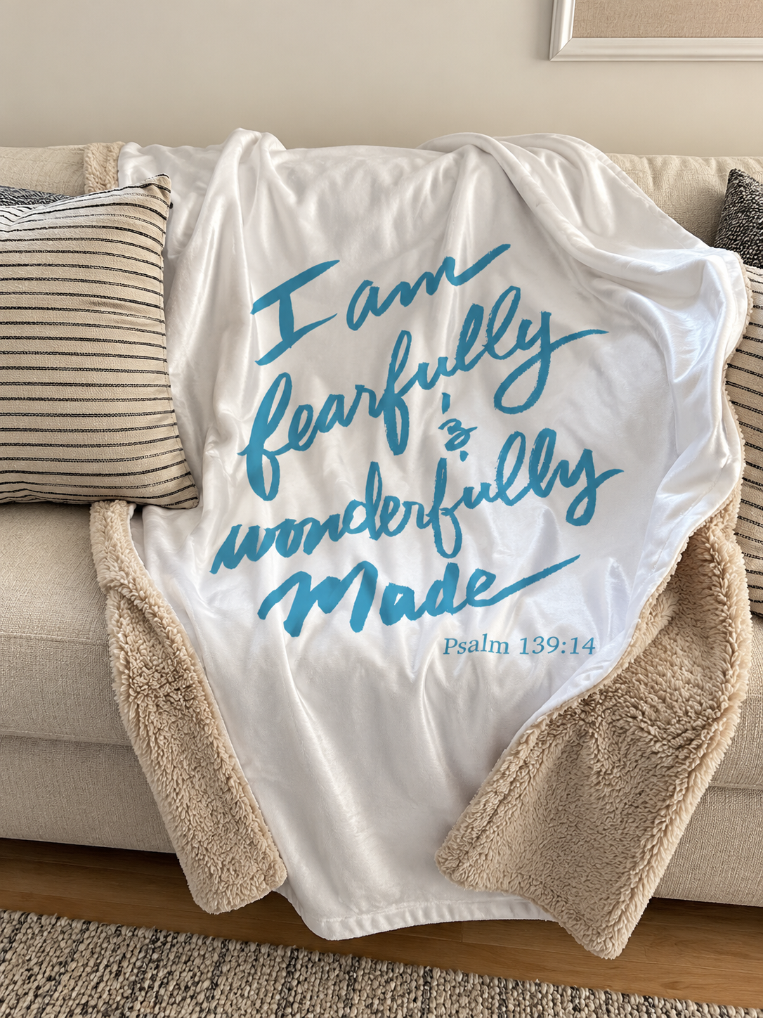 Fearfully & Wonderfully Made Sherpa Blanket - Limited Edition